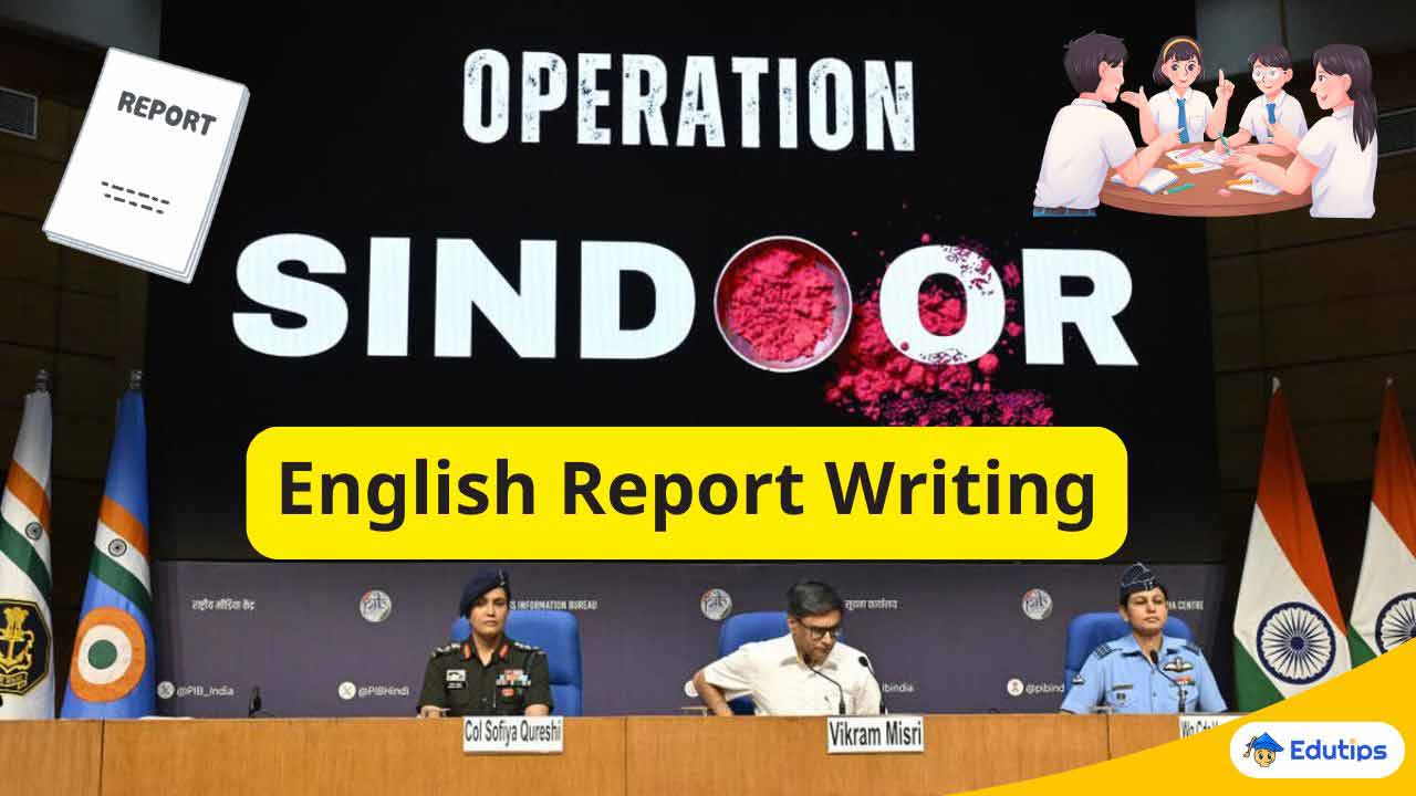 Operation Sindoor English Report Writing PDF