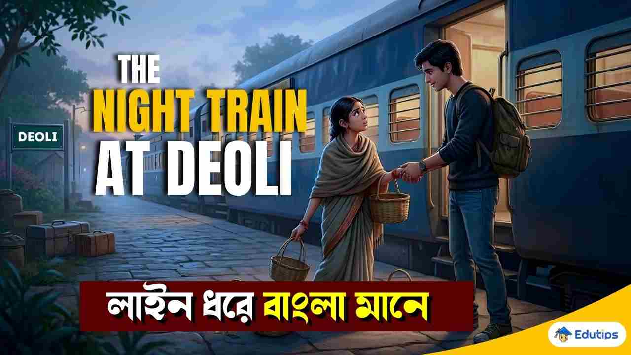 The Night Train at Deoli Bengali Meaning Class 12 English