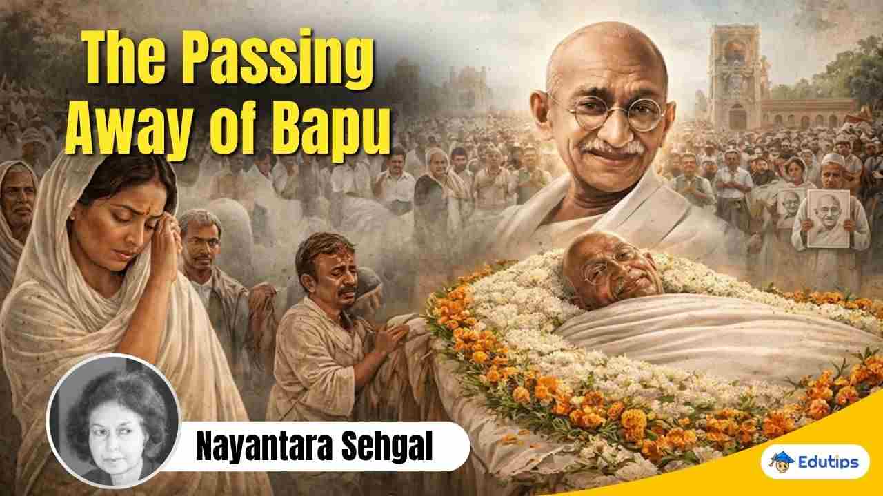 ‘The Passing Away of Bapu’ Nayantara Sehgal Question Answer Class 10 English Lesson 3
