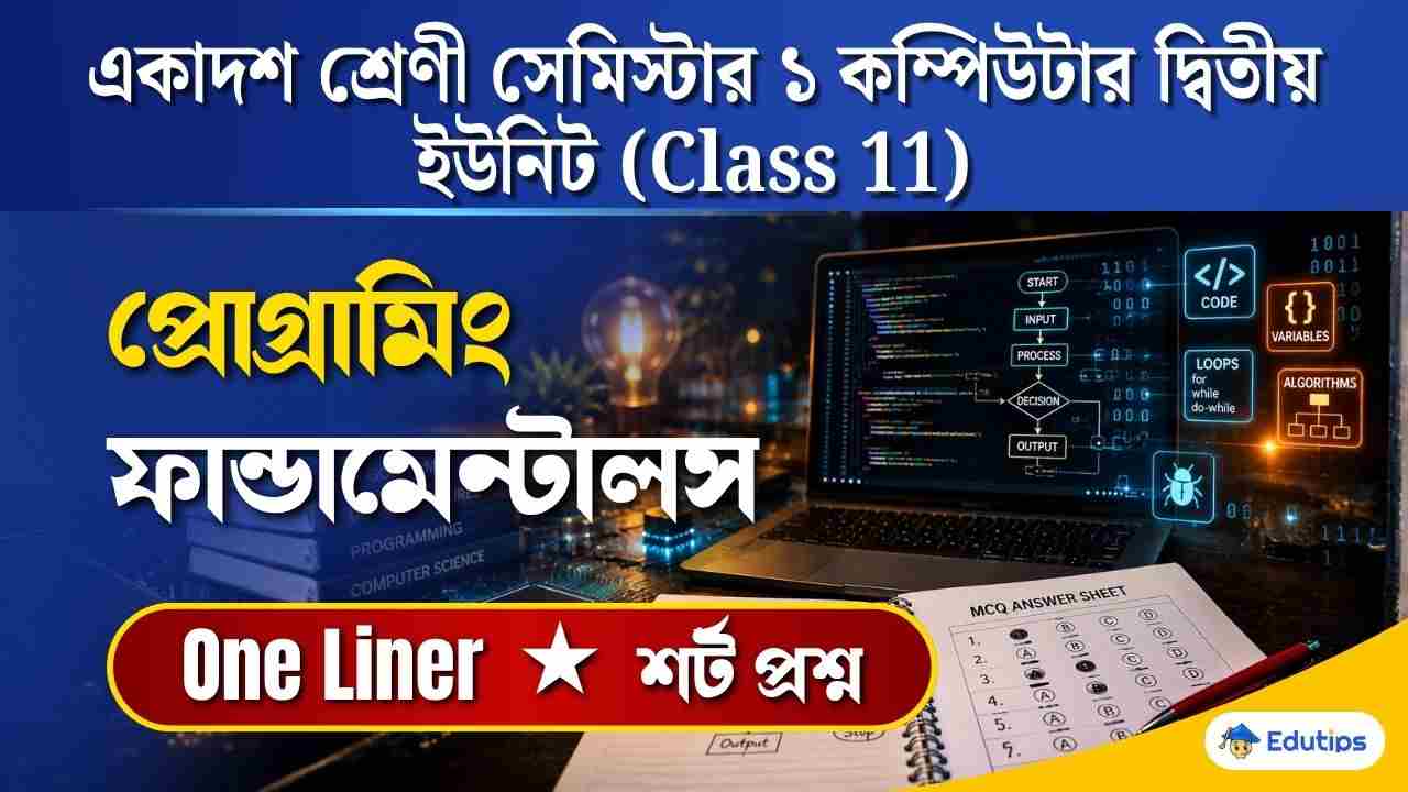 Class 11 Computer Programming Fundamentals