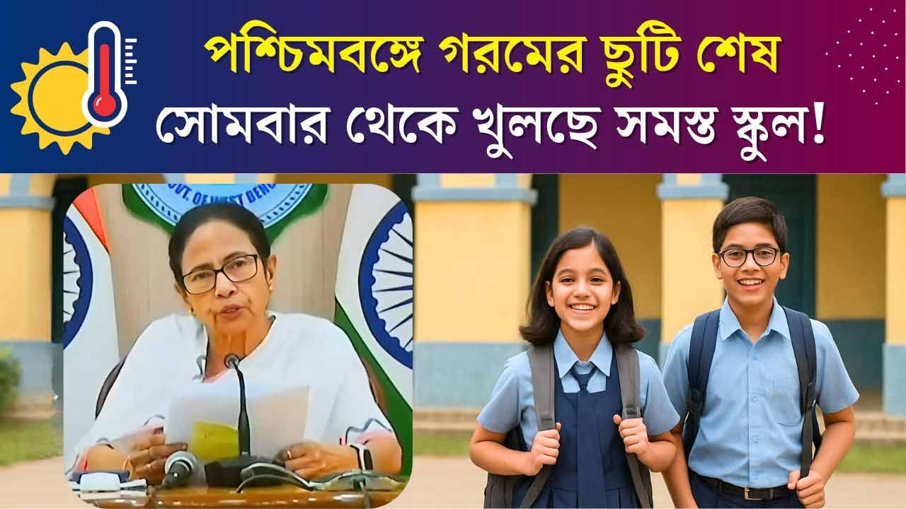 Westbengal School Summer Vacation Open Date 2025