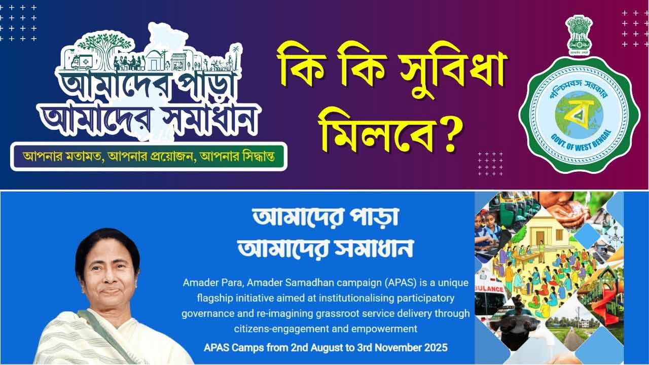 Westbengal Govt Amader Para Amader Samadhan 2025