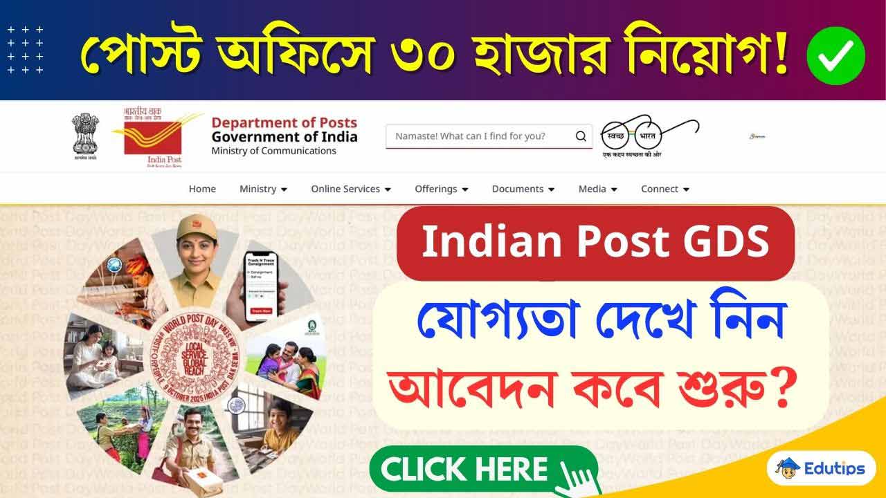 Indian Post GDS Recruitment 2026 West Bengal