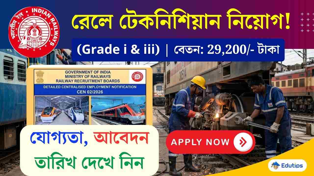 RRB Technician Recruitment 2026