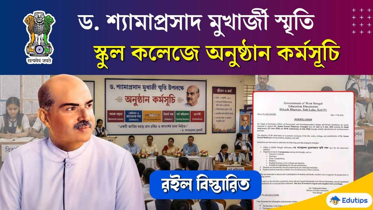 Syama Prasad fortnight in School colleges