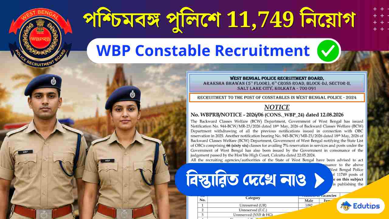 WBP Constable Recruitment 2024