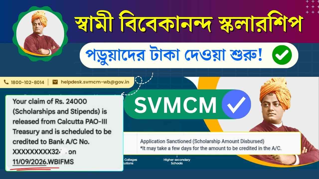SVMCM Scholarship Amount Disbursed