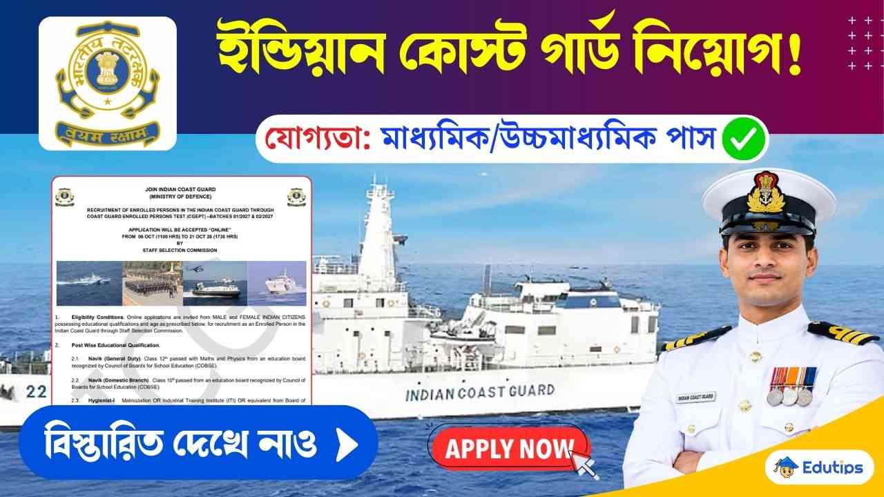 Indian Coast Guard Recruitment 2026